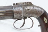 c1840s mfr. BROADWAY NYC ALLEN & THURBER .32 Cal PEPPERBOX Revolver Antique J.G. Bolen NEW YORK RETAILER Marked - 4 of 17