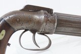 c1840s mfr. BROADWAY NYC ALLEN & THURBER .32 Cal PEPPERBOX Revolver Antique J.G. Bolen NEW YORK RETAILER Marked - 16 of 17