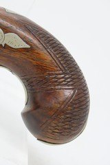 c1850s Antique DERINGER .38 Caliber Percussion Pistol ENGRAVED 1850s ENGRAVED Self Defense Pistol! - 15 of 17