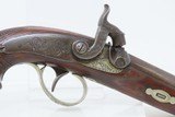 c1850s Antique DERINGER .38 Caliber Percussion Pistol ENGRAVED 1850s ENGRAVED Self Defense Pistol! - 4 of 17