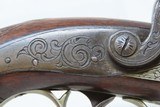c1850s Antique DERINGER .38 Caliber Percussion Pistol ENGRAVED 1850s ENGRAVED Self Defense Pistol! - 6 of 17