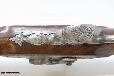 BRACE of FRENCH Antique MARTIAL Pistols Flintlock to Percussion Conversions .60 Caliber Swamped Octagonal Barrels - Image 15 of 25