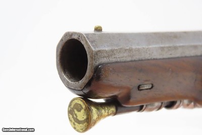 BRACE of FRENCH Antique MARTIAL Pistols Flintlock to Percussion Conversions .60 Caliber Swamped Octagonal Barrels - Image 12 of 25