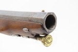 BRACE of FRENCH Antique MARTIAL Pistols Flintlock to Percussion Conversions .60 Caliber Swamped Octagonal Barrels - 8 of 25