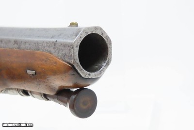 BRACE of FRENCH Antique MARTIAL Pistols Flintlock to Percussion Conversions .60 Caliber Swamped Octagonal Barrels - Image 25 of 25