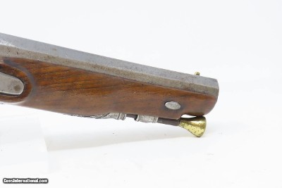 BRACE of FRENCH Antique MARTIAL Pistols Flintlock to Percussion Conversions .60 Caliber Swamped Octagonal Barrels - Image 6 of 25