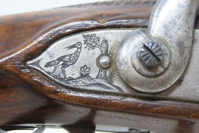 BRACE of FRENCH Antique MARTIAL Pistols Flintlock to Percussion Conversions .60 Caliber Swamped Octagonal Barrels - Image 7 of 25