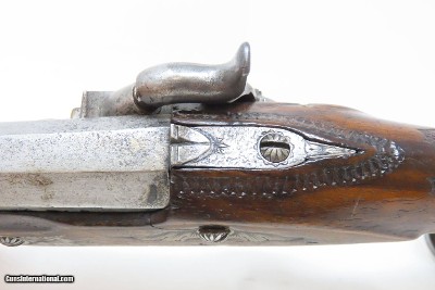 BRACE of FRENCH Antique MARTIAL Pistols Flintlock to Percussion Conversions .60 Caliber Swamped Octagonal Barrels - Image 10 of 25