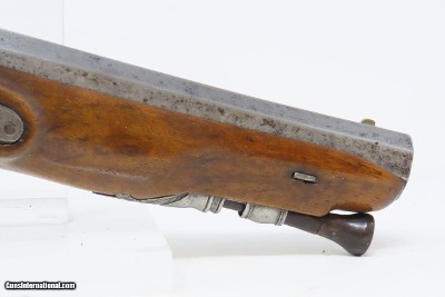 BRACE of FRENCH Antique MARTIAL Pistols Flintlock to Percussion Conversions .60 Caliber Swamped Octagonal Barrels - Image 24 of 25