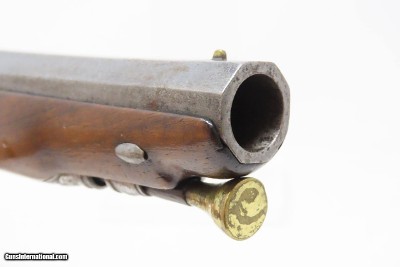 BRACE of FRENCH Antique MARTIAL Pistols Flintlock to Percussion Conversions .60 Caliber Swamped Octagonal Barrels - Image 8 of 25