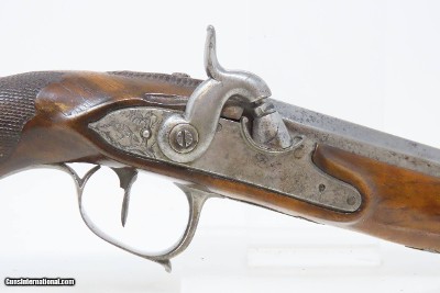 BRACE of FRENCH Antique MARTIAL Pistols Flintlock to Percussion Conversions .60 Caliber Swamped Octagonal Barrels - Image 23 of 25
