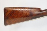 Antique CASED & Engraved MANTON Percussion DOUBLE BARREL SxS HAMMER Shotgun Early to Mid-19th Century European 14 Gauge Side by Side - 17 of 25