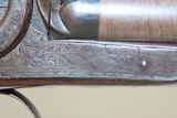 Antique CASED & Engraved MANTON Percussion DOUBLE BARREL SxS HAMMER Shotgun Early to Mid-19th Century European 14 Gauge Side by Side - 15 of 25