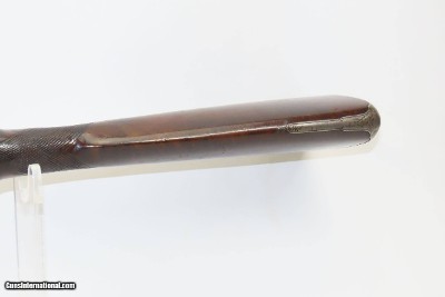 British BARBER of NEWARK Antique SxS Double Barrel 20 Ga. FLINTLOCK Shotgun ENGRAVED and GOLD Banded Side by Side - Image 12 of 21