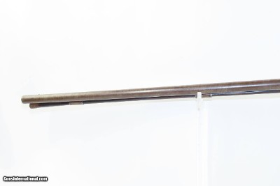 British BARBER of NEWARK Antique SxS Double Barrel 20 Ga. FLINTLOCK Shotgun ENGRAVED and GOLD Banded Side by Side - Image 6 of 21