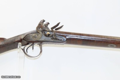 British BARBER of NEWARK Antique SxS Double Barrel 20 Ga. FLINTLOCK Shotgun ENGRAVED and GOLD Banded Side by Side - Image 18 of 21