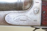 Engraved J.P. SAUER & SOHN Side x Side Boxlock 16 g. HAMMERLESS Shotgun C&R German DOUBLE BARREL 16 Gauge with EXTRACTORS - 6 of 22
