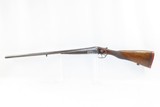 ENGRAVED Antique W.W. GREENER Double Barrel Side x Side HAMMERLESS ShotgunNice 12 Gauge with CHECKERED STOCK & EXTRACTOR - 2 of 19