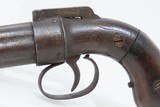 ALLEN & THURBER Antique WORCHESTER PERIOD .32 Bar Hammer PEPPERBOX Revolver First American Double Action Revolving Percussion Pistol - 4 of 15