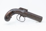 ALLEN & THURBER Antique WORCHESTER PERIOD .32 Bar Hammer PEPPERBOX Revolver First American Double Action Revolving Percussion Pistol - 12 of 15