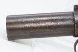 ALLEN & THURBER Antique WORCHESTER PERIOD .32 Bar Hammer PEPPERBOX Revolver First American Double Action Revolving Percussion Pistol - 5 of 15