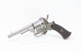 1850s Antique BELGIAN Proofed Folding Trigger 7mm Caliber PINFIRE Revolver
European DOUBLE ACTION Conceal & Carry Sidearm - 2 of 18