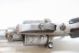 1850s Antique BELGIAN Proofed Folding Trigger 7mm Caliber PINFIRE Revolver
European DOUBLE ACTION Conceal & Carry Sidearm - 11 of 18