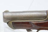 Rare ENGRAVED Antique WILLIAMSON Single Shot CONVERTIBLE .41 Cal. DERINGER
Rimfire/Percussion COMBINATION Pistol - 5 of 18