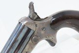 Antique CIVIL WAR Era SHARPS Model 3 .32 Caliber Rimfire PEPPERBOX Revolver 4 Shot Self Defense Pocket Gun - 4 of 17
