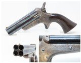 Antique CIVIL WAR Era SHARPS Model 3 .32 Caliber Rimfire PEPPERBOX Revolver 4 Shot Self Defense Pocket Gun - 1 of 17