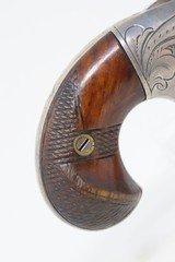 SCARCE Antique NATIONAL ARMS No. 2 .41 Cal. Rimfire SPUR TRIGGER Deringer
Nicely Engraved NICKEL FRAME Pre-Colt Pistol - 14 of 16
