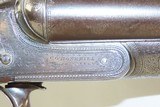 Factory Engraved C.G. BONEHILL Sidelock SIDE x SIDE HAMMERLESS Shotgun C&R
BEAUTIFULLY ENGRAVED English Double Barrel - 15 of 21