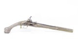 EARLY 1800s ORNATE Silver MIQUELET .62 Caliber Flintlock HORSE Pistol From the Balkans Region of the Mediterranean - 2 of 16