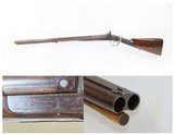Antique WILLIAMS & POWELL SxS .63 Caliber Double Rifle ENGRAVED PERCUSSIONLiverpool England Made with TWO-GROOVE Rifling