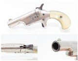British Proofed COLT Third Model “THUER”.41 Cal. RF NEW MODEL Deringer C&RNICKEL PLATED Self-Defense Pistol with PEARL GRIPS - 1 of 16