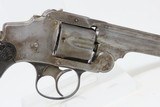 Antique SMITH & WESSON 2nd Model .38 S&W Safety Hammerless “LEMON SQUEEZER” 5-Shot S&W Top Break SELF DEFENSE Revolver - 18 of 19
