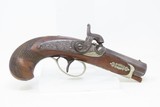 Antique Philadelphia DERINGER Pistol .45 CALIBER Percussion c1850s ENGRAVED Large Bore Single Shot Pocket Sidearm! - 2 of 17