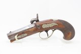 Antique Philadelphia DERINGER Pistol .45 CALIBER Percussion c1850s ENGRAVED Large Bore Single Shot Pocket Sidearm! - 14 of 17