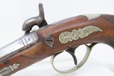 Antique Philadelphia DERINGER Pistol .45 CALIBER Percussion c1850s ENGRAVED Large Bore Single Shot Pocket Sidearm! - 16 of 17
