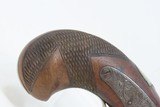 Antique Philadelphia DERINGER Pistol .45 CALIBER Percussion c1850s ENGRAVED Large Bore Single Shot Pocket Sidearm! - 3 of 17
