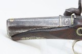 ENGRAVED Antique HENRY DERINGER c1850s .45 CALIBER Percussion Pistol BoothClassic Antebellum & Civil War Pocket Sidearm - 17 of 17