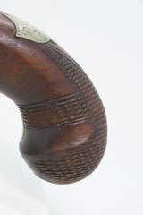 ENGRAVED Antique HENRY DERINGER c1850s .45 CALIBER Percussion Pistol BoothClassic Antebellum & Civil War Pocket Sidearm - 15 of 17