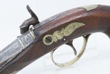 ENGRAVED Antique HENRY DERINGER c1850s .45 CALIBER Percussion Pistol BoothClassic Antebellum & Civil War Pocket Sidearm - 16 of 17