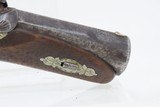 ENGRAVED Antique HENRY DERINGER c1850s .45 CALIBER Percussion Pistol BoothClassic Antebellum & Civil War Pocket Sidearm - 5 of 17