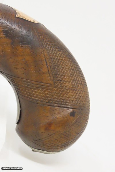 Unique Period Copy of the Famous Deringer Pistol c1850s Set Trigger SilverLarge Bore Single Shot Close Range Pistol - Image 15 of 17