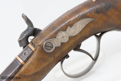 Unique Period Copy of the Famous Deringer Pistol c1850s Set Trigger SilverLarge Bore Single Shot Close Range Pistol - Image 16 of 17