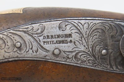 Unique Period Copy of the Famous Deringer Pistol c1850s Set Trigger SilverLarge Bore Single Shot Close Range Pistol - Image 6 of 17