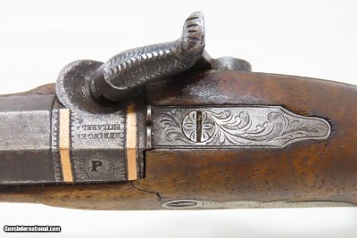 Unique Period Copy of the Famous Deringer Pistol c1850s Set Trigger SilverLarge Bore Single Shot Close Range Pistol - Image 9 of 17