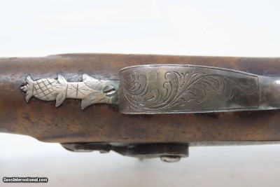 Unique Period Copy of the Famous Deringer Pistol c1850s Set Trigger SilverLarge Bore Single Shot Close Range Pistol - Image 12 of 17