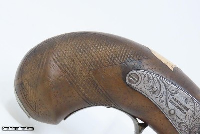 Unique Period Copy of the Famous Deringer Pistol c1850s Set Trigger SilverLarge Bore Single Shot Close Range Pistol - Image 3 of 17